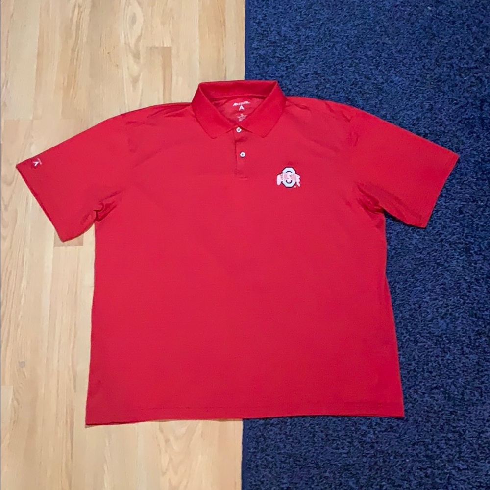 Antigua Ohio State Buckeyes Polo